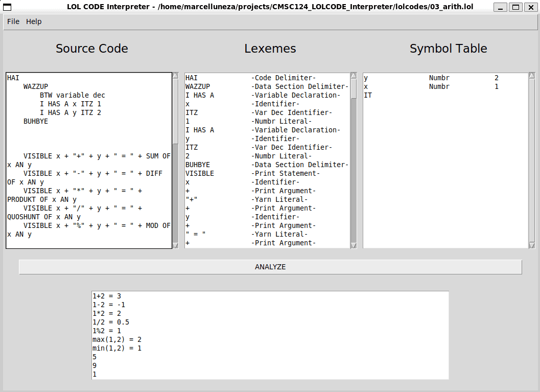 LOLCODE Interpreter detail 3