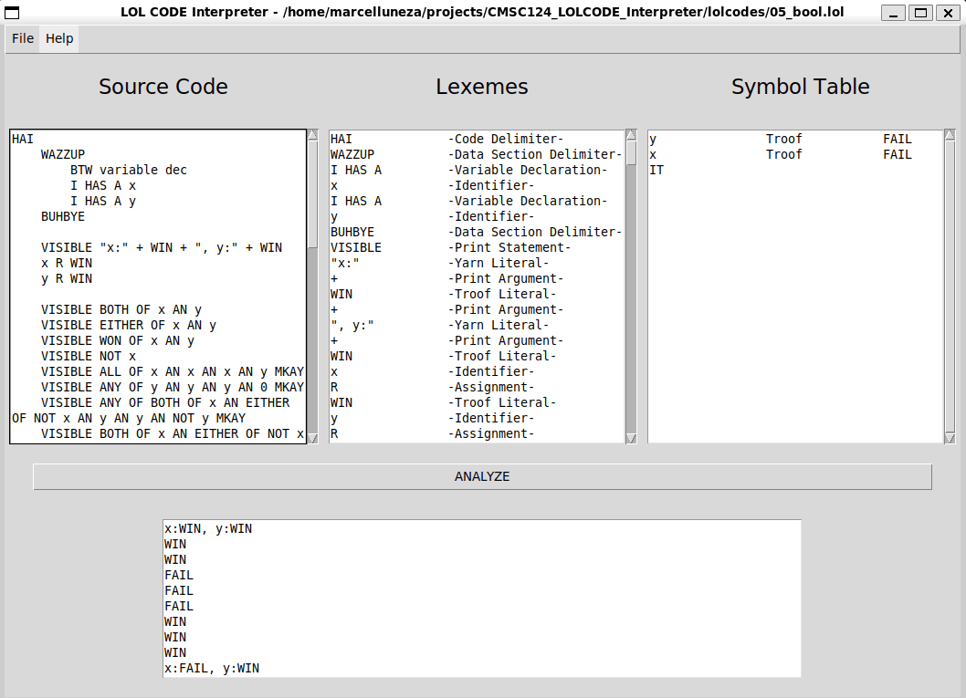 LOLCODE Interpreter detail 4